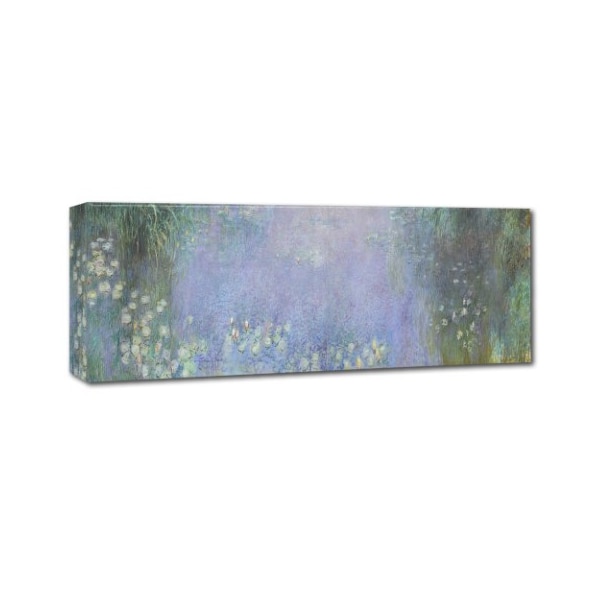 Monet 'The Water Lillies Morning' Canvas Art,6x19